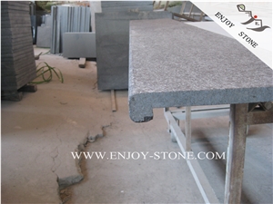 China Black Basalt Pool Tile,Fujian Black Basalt Rebated Bullnose Pool Pavers,Black Pearl Basalt Pool Coping,G684 Black Basalt,Swimming Pool Tiles
