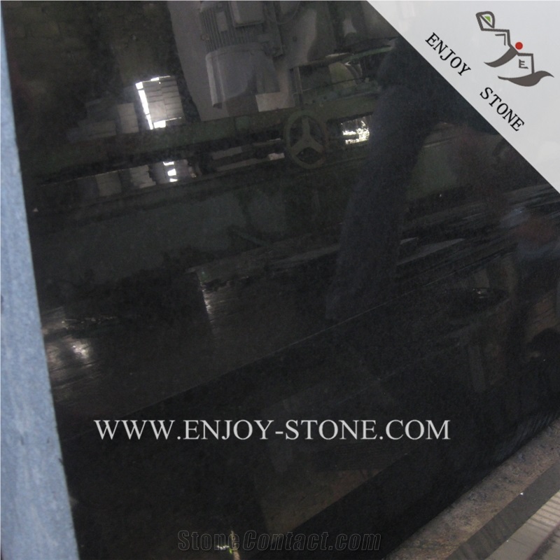China Black Granite Wall Cladding,G684 Black Pearl Granite,China Black Slabs,Polished G684 Granite Slab,Fuding Black Granite,Absolute Black Granite