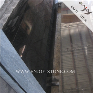 China Black Granite Wall Cladding,G684 Black Pearl Granite,China Black Slabs,Polished G684 Granite Slab,Fuding Black Granite,Absolute Black Granite