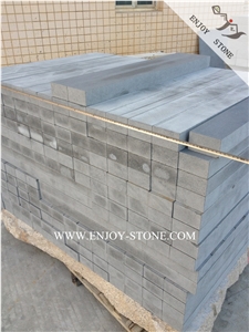 China Cheap Decorative Stair Treads,Honed Grey Basalt Staircase,Cut to Size Landscaping Stairs&Steps for Exterior&Interior Usage
