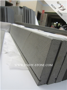 China Grey Basalt Window Sill with Water Drop Lines,Honed Finish Window Surround,Thresholds,Skirting Boards