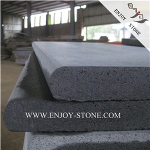 China Grey Basaltina Swimming Pool Pavers,Gray Bluestone Bullnose Pool Tiles,Basalt Pool Coping,China Basalt Pool Terraces,Zhangpu Basalt Pool Coping