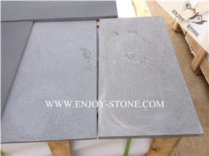 China Grey Bluestone Sawn Cut Tiles,Fujian Basalto/Andesite/Basaltina Machine Cut Slabs with Honeycombs/Cats Paws,Lava Stone Wall Covering&Flooring