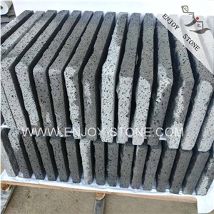 China Hainan Grey Basalt Andesite Stone Supplier,Lava Volcanic Stone Tiles,Slabs Cube Stone & Cobble Stone for Wall Cladding,Flooring and Paving