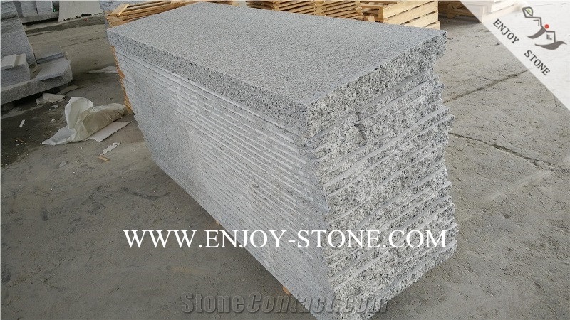 China New G603 Flamed Granite Tiles&Slabs,Light Grey Granite Flooring&Wall Covering,Bianco Crystal G603 Granite Stone