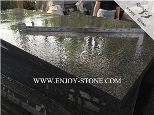 China Sesame Black G654 Granite Flooring Tiles,Dark Grey Granite for Outdoor Wall Covering,Floor Covering