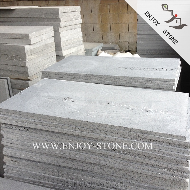 China Zhangpu Bluestone, Grey Basalto Tile,Grey Andesite Paver with Catpaws,Bluestone with Honeycomb Paver,Paving Stone,Andesite Wall Tiles