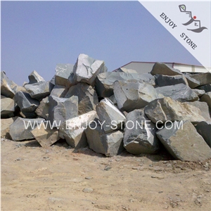 China Zhangpu Dark Green Granite,Granite Green G612, Granite Block for Rock Stone for Landscaping and Garden,Buliding Stone