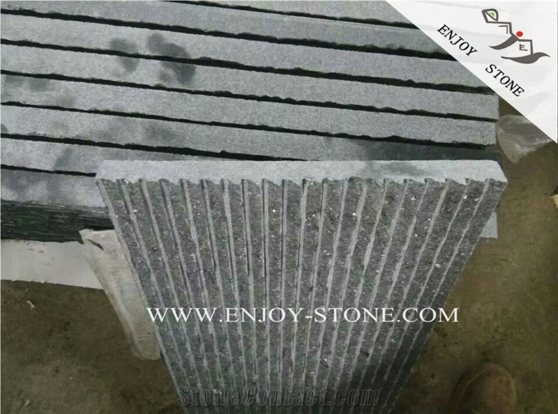 Chinese Black Basalt Garden Water Fall Tile,G684 Black Pearl Basalt Garden Wall Panel,Artificial Rocks Water Feature Tile,Padang Black
