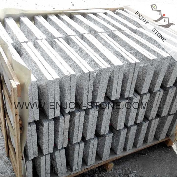 Chinese G603 Grey Granite Paving Stone,Cube Exterior Building Stone,Cheap Ash Gray Granite Paver Stone,Cube Stone,Drive Way Patio Paving Stone with Mushroom Finish ,Split Face Mushroom Stone