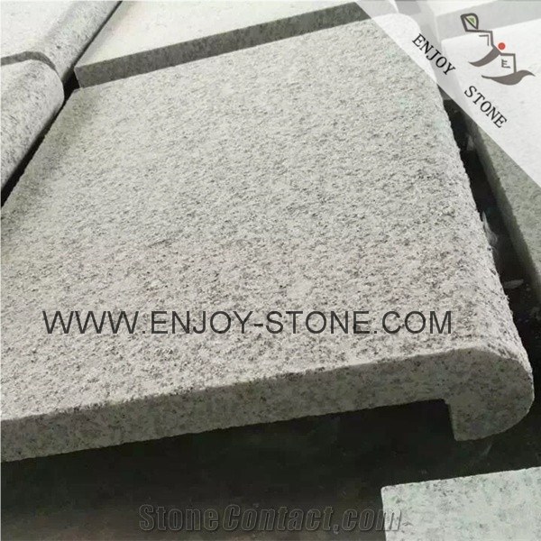 Chinese Grey G603 Granite Tile,Swimming Pool Granite Tile,Swimming Pool Bullnose Tile,Pool Coping,Swimming Pool Edge Tile,Pool Terraces Around Swimming Pool,Pool Pavers