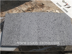 Chinese Hainan Lava Stone Slabs,Lava Stone China Basalt Tile,Big Holes Volcanic Basalt Paving Tiles,Volcanic Stone Floor Tiles