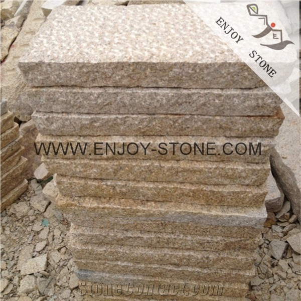 Chinese Popular Cheap G682 Rusty Yellow,Ming Gold,Sunset Golden Yellow,Misty Yellow Granite Tiles & Slabs for Landscaping & Garden Building Stone Pattern