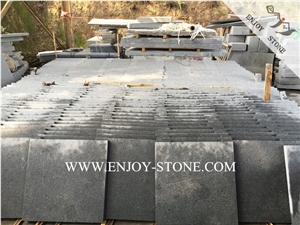 Chinese Sesame Black,Impala Black Flamed Finish Tiles,G654 Granite Slabs&Tiles,Padang Dark Grey Granite Tiles&Slabs