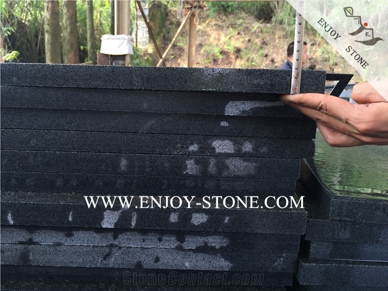 Chinese Sesame Black,Impala Black Flamed Finish Tiles,G654 Granite Slabs&Tiles,Padang Dark Grey Granite Tiles&Slabs