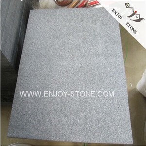 Chiseled Finish Padang Dark G654 Grey Granite,Sesame Black Of China,Grey Granite Chiselled Tiles for Flooring,China Impala Black Cut to Size Tiles & Slabs for Wall Cladding and Flooring