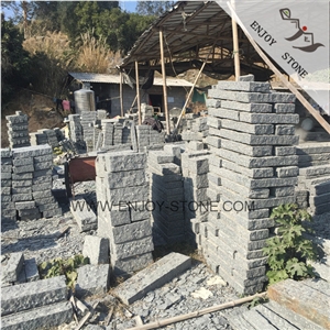 Cleft Cheap G654 Dark Grey Granite,Padang Dark,Sesame Black Paving Stone,Courtyard Road Pavers,,Exterior Pattern,Driveway Paving Stone