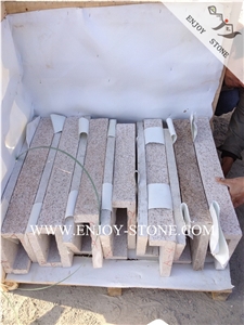 Curved/Straight Square Edge Drop Face Swimming Pool Coping,G682 Yellow Rusty Granite One Piece Solid Pool Terraces