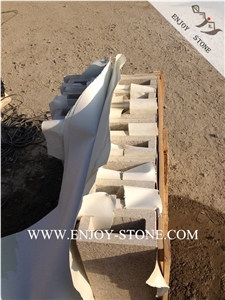 Curved/Straight Square Edge Drop Face Swimming Pool Coping,G682 Yellow Rusty Granite One Piece Solid Pool Terraces