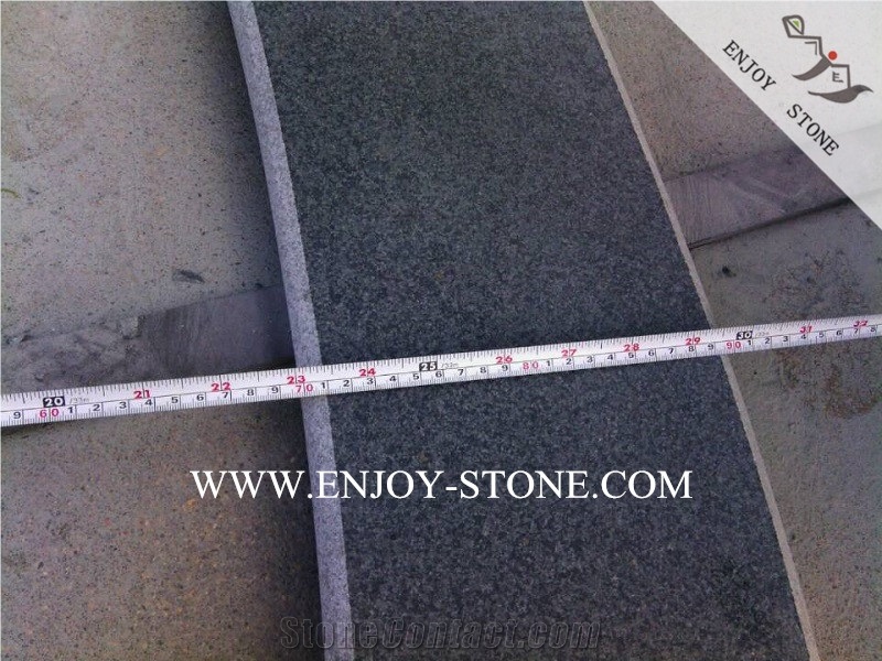 Cut to Sizes,Curved G612 Green Granite Honed Tiles for Outdoor Landscaping Decoration,Granite Tiles for Exterior Fountain