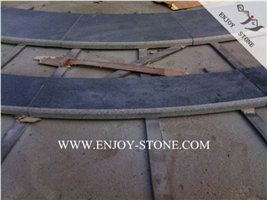 Cut to Sizes,Curved G612 Green Granite Honed Tiles for Outdoor Landscaping Decoration,Granite Tiles for Exterior Fountain