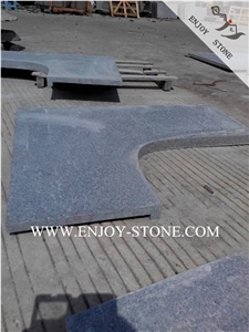 Cut to Sizes G654 Grey Granite,Padang Dark/Sesame Black Flamed Pool Coping Terraces,Swimming Pool Decks