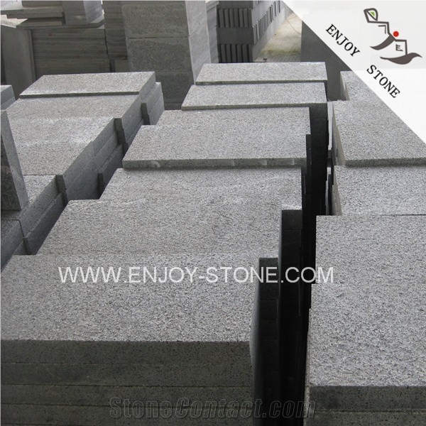 Flamed G654 Padang Dark Granite Tiles, Slabs, China Dark Grey Granite, Sesame Black, Sesame Black Of China, G654 Dark Grey Granite for Walling & Flooring