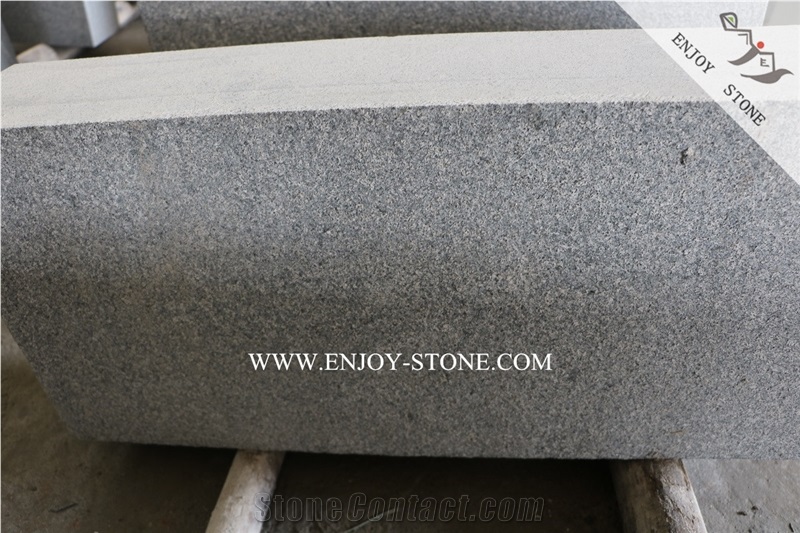 Flamed Granite G654 Kerbstone,Outdoor Road Side Curbstone,Impala Black Granite Kerbstone