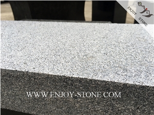 Flamed Rebated G654 Sesame Black, Padang Grey, Sesame Grey, Sesame Gray, Sawn,Flamed Dropface Tiles/Cut to Size/Slabs/Flooring/Walling/Pavers/Granite/Coping