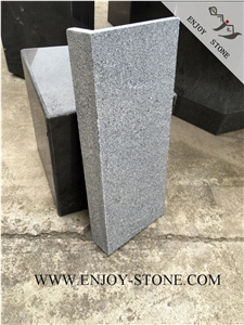 Flamed Rebated G654 Sesame Black, Padang Grey, Sesame Grey, Sesame Gray, Sawn,Flamed Dropface Tiles/Cut to Size/Slabs/Flooring/Walling/Pavers/Granite/Coping