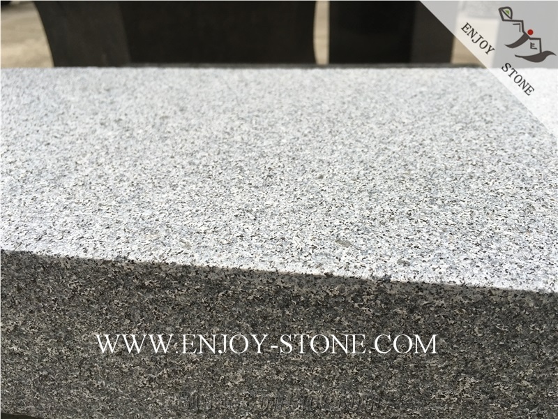 Flamed Rebated G654 Sesame Black, Padang Grey, Sesame Grey, Sesame Gray, Sawn,Flamed Dropface Tiles/Cut to Size/Slabs/Flooring/Walling/Pavers/Granite/Coping