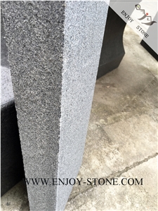 Flamed Rebated G654 Sesame Black, Padang Grey, Sesame Grey, Sesame Gray, Sawn,Flamed Dropface Tiles/Cut to Size/Slabs/Flooring/Walling/Pavers/Granite/Coping