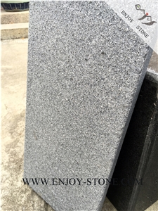 Flamed Rebated G654 Sesame Black, Padang Grey, Sesame Grey, Sesame Gray, Sawn,Flamed Dropface Tiles/Cut to Size/Slabs/Flooring/Walling/Pavers/Granite/Coping