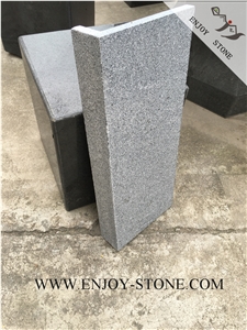 Flamed Rebated G654 Sesame Black, Padang Grey, Sesame Grey, Sesame Gray, Sawn,Flamed Dropface Tiles/Cut to Size/Slabs/Flooring/Walling/Pavers/Granite/Coping