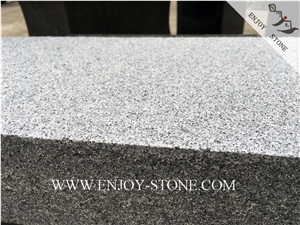 Flamed Rebated G654 Sesame Black, Padang Grey, Sesame Grey, Sesame Gray, Sawn,Flamed Dropface Tiles/Cut to Size/Slabs/Flooring/Walling/Pavers/Granite/Coping