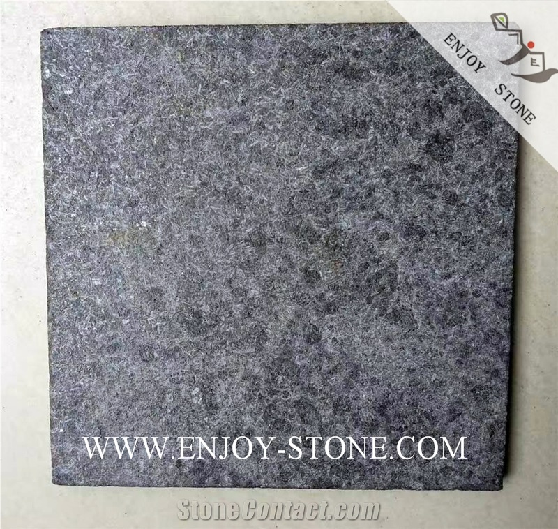 Flamed Tile G684 Fuding Black, Black Basalt, Black Pearl Basalt, Black Basalt, Flamed Tile/Cut to Size,Flamed Slabs/Flooring/Walling/Pavers
