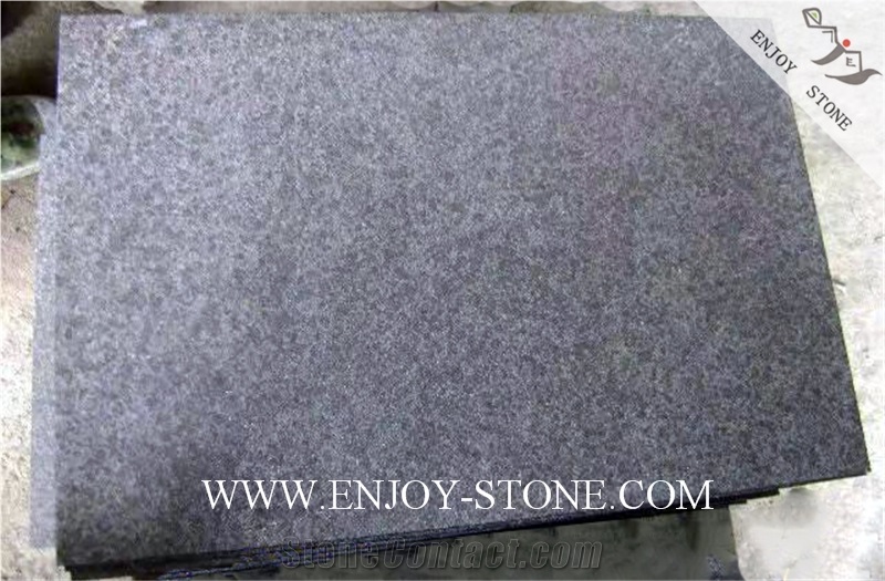 Flamed Tile G684 Fuding Black, Black Basalt, Black Pearl Basalt, Black Basalt, Flamed Tile/Cut to Size,Flamed Slabs/Flooring/Walling/Pavers