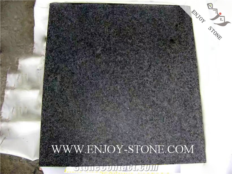 Flamed Tile G684 Fuding Black, Black Basalt, Black Pearl Basalt, Black Basalt, Flamed Tile/Cut to Size,Flamed Slabs/Flooring/Walling/Pavers