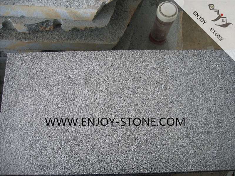 Fujian Andesite Grey Basalt Stone with Cats Paws Tiles and Slabs,Zhangpu Lava Stone Floor Tiles