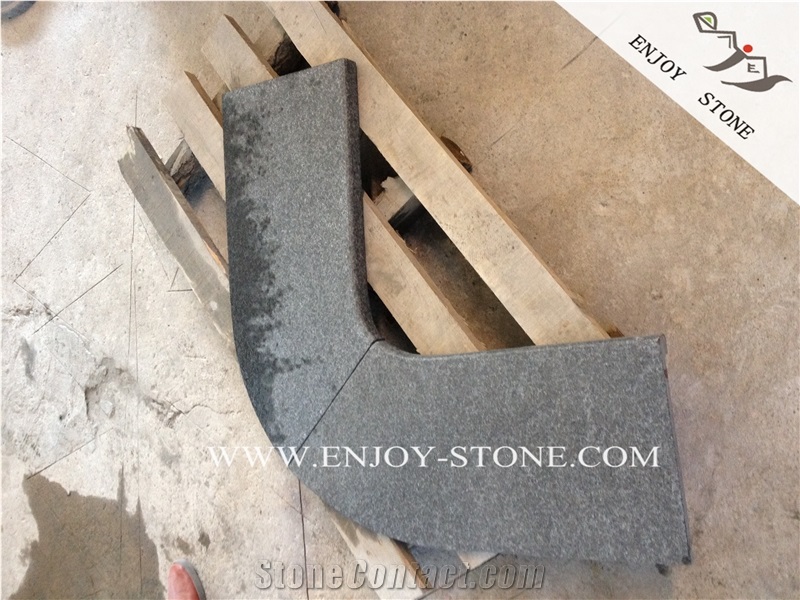 Fujian Black Basalt Pool Pavers,China Black Basalt Pool Tile,Swimming Pool Pavers,Black Pearl Basalt Pool Coping,Flamed G684 Black Basalt