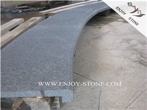 Fujian Black Basalt Rebated Bullnose Pool Pavers,China Black Basalt Pool Tile,Swimming Pool Pavers,Black Pearl Basalt Pool Coping