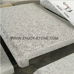 G603 Ash Grey Granite,Sesame White Granite Stone Pool Coping Bullnose,Bullnose Pool Coping,Solid Tile for Swimming Pool,Pool Deck Drain,Pool Channels