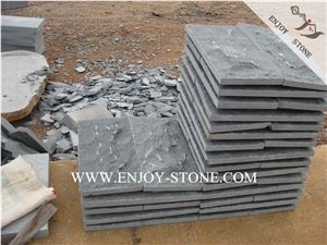 G612 Natural Split Face Mushroom Stone,Zhangpu Oliver Green Granite Mushroom Wall Cladding Stone for Wall&Floor Decoration
