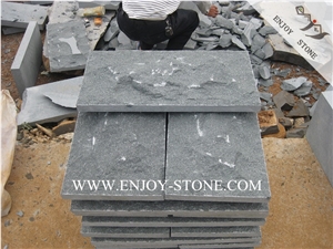 G612 Natural Split Face Mushroom Stone,Zhangpu Oliver Green Granite Mushroom Wall Cladding Stone for Wall&Floor Decoration