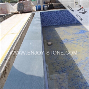G612 Zhangpu Dark Green Granite,Oliver Green Swimming Pool Granite Tile,Simming Pool Border Tile,Pool Channels,Pool Coping Stone