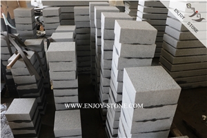 G654 China Dark Grey Granite Cube Stone,Sesame Black Driveway Granite Paving Stone,G654 Top Flamed Cobble Stone,Exterior Paving Sets