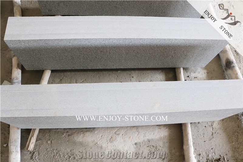 G654 China Dark Grey Granite,Padang Dark Granite Kerb Stone,Flamed Boarder Curbstone,Exterior Road Side Kerbs