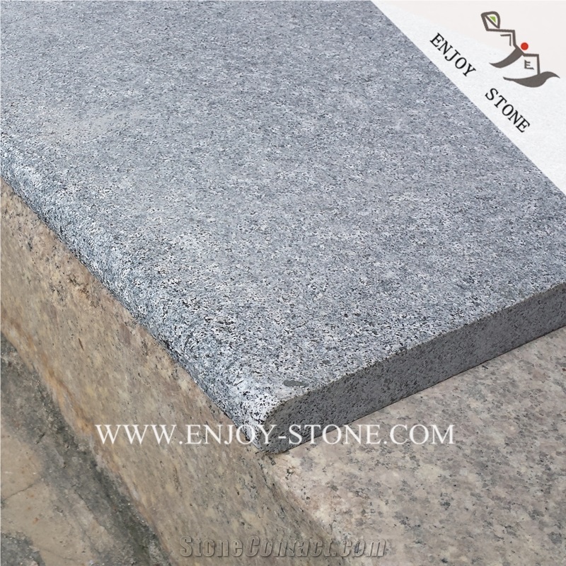 G654 Dark Gray Granite Bullnose Swimming Pool Paver,Sesame Grey Granite Coping,Dark Grey Swimming Pool Coping,Granite Pool Paver,Granite Pool Tile