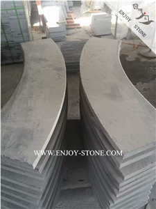 G654 Dark Grey Granite,Padang Dark Granite Swimming Pool Coping,Curved Bullnose Pool Terraces