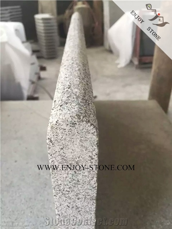 G654 Dark Grey Granite,Padang Dark Granite Swimming Pool Coping,Curved Bullnose Pool Terraces